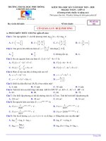 LƯU HUỆ PHƯƠNG de thi hoc ki 1 toan 12 nam 2019 2020 truong chuyen ha long quang ninh 