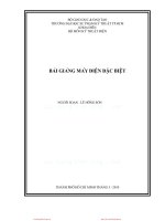 Bài Giảng Máy Điện Đặc Biệ