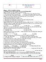 30 đề thi học kì 1 môn vật lí lớp 9 có đáp án