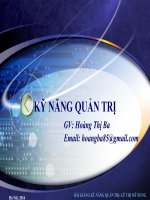 Bai giang ky nang quan tri  tong hop