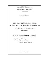 Kiểm soát thủ tục hành chính từ thực tiễn các tỉnh miền tây nam bộ 