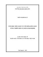 Văn học dân gian và văn hóa dân gian vùng thiên bản   vụ bản (nam định) 