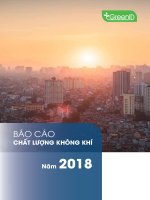 Báo cáo chất lượng không khí năm 2018