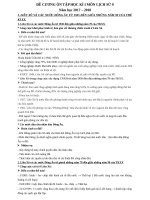 ĐỀ CƯƠNG ôn tập học kì i môn LỊCH sử 9