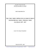 Việc thực hiện chính sách an sinh xã hội ở thành phố bắc ninh   tỉnh bắc ninh giai đoạn 1997 2017 
