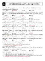 Đề số 56. Phóng xạ tự nhiên số 2