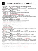 Đề số 55. Phóng xạ tự nhiên số 1