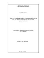 Nghiên cứu mô hình kết hợp giữa bãi lọc trồng cây và hồ sinh học để xử lý nước thải khu dân cư ven đô lưu vực sông cầu tt 