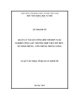 Quản lý tài sản công đối với đơn vị sự nghiệp công lập  trường hợp viện sốt rét   ký sinh trùng   côn trùng trung ương 