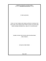 Nghiên cứu mô hình kết hợp giữa bãi lọc trồng cây và hồ sinh học để xử lý nước thải khu dân cư ven đô lưu vực sông cầu tt tieng anh 