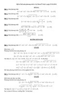 Một số bài toán phương trình vô tỷ MoonTV thứ 4 