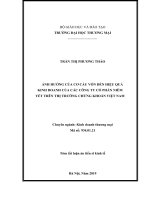 Ảnh hưởng của cơ cấu vốn đến hiệu quả kinh doanh của các công ty cổ phần niêm yết trên thị trường chứng khoán việt nam tt 
