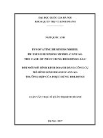 Innovating business model by using business model canvas  the case of phuc hung holdings =  b đổi mới mô hình kinh doanh bằng công cụ mô hình kinh doanh canvas 