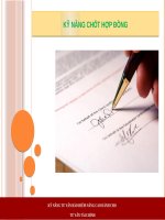 NÂNG CAO CHỐT HỢP ĐỒNG BẢO HIỂM