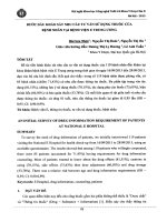 Bước đầu khảo sát nhu cầu tư vấn sử dụng thuốc của bệnh nhân tại bệnh viện e trung ương 