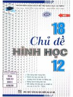 18 chủ đề hình học 12   các dạng toán trọng tâm  dành cho học sinh lớp 12 chương trình cơ bản và nâng cao  nâng cao kỹ năng làm bài  