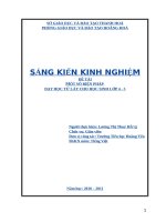 Sáng kiến kinh nghiệm một số biện pháp dạy học từ láy cho học sinh lớp 4   5