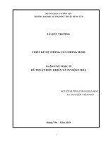 Luận văn thiết kế chế tạo hệ thống cửa thông minh