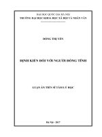 Định kiến đối với người đồng tính 