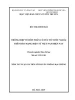 Thông điệp về hôn nhân có yếu tố nước ngoài trên báo mạng điện tử việt nam hiện nay tt