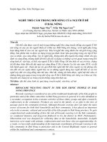 Nghề thổ cẩm trong đời sống của người ê đê ở đắk nông huỳnh ngọc thu, trần thị ngọc lưu tạp chí khoa học đại học thủ dầu một,số 4(43) 2019, tr 32 41