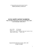 Sáng kiến kinh nghiệm một số biện pháp rèn luyện kĩ năng đọc diễn cảm cho học sinh lớp 4