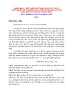 BỘ ĐỀ-ĐÁP ÁN ĐỌC - HIỂU MÔN NGỮ VĂN 6 KÌ II