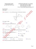 đề thi thử THPT QG 2020   toán   THPT ngô sĩ liên   bắc giang   lần 1   có lời giải