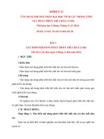 Bài thu hoạch boỡngMÔĐUN 21 ỨNG DỤNG PHƯƠNG PHÁP dạy học TÍCH cực TRONG LĨNH vực PHÁT TRIỂN THỂ CHẤT học THANG11,12 2016 doc 