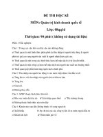 De thi hoc ki quan tri kinh doanh quoc te