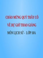 Bài giảng điện tử lịch sử 10 cực hay:  Chiến tranh giành độc lập của các thuộc địa Anh ở Bắc Mĩ