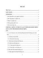 Khóa luận tốt nghiệp  Những vấn đề lý luận về chủ thể kinh doanh bất động sản ở việt nam