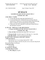 Kế hoạch và điều lệ, luật thi đấu giải bóng đá 7 người mới nhất