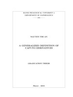 Generalized definition of caputo derivativer 