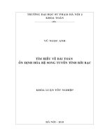 Tìm hiểu về bài toán ổn định hóa hệ song tuyến tính rời rạc 