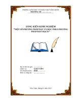 SÁNG KIẾN KINH NGHIỆM “MỘT SỐ PHƯƠNG PHÁP DẠY VÀ HỌC THEO PHƯƠNG PHÁP ĐAN MẠCH ”