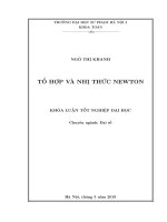 Tổ hợp và nhị thức newton 