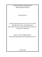 Giáo dục thẩm mỹ, tình cảm và kỹ năng xã hội cho trẻ 5 – 6 tuổi thông qua hoạt động âm nhạc tại trường mầm non hoa sen   vĩnh yên   vĩnh phúc 