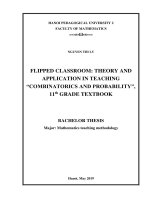 Flipped classroom theory and application in teaching “combinatorics and probability”, 11th grade textbook 