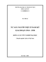 Tư sản người việt ở nam kỳ giai đoạn 1914   1930 