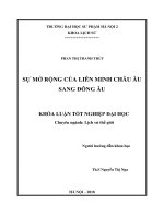 Sự mở rộng của liên minh châu âu sang đông âu 