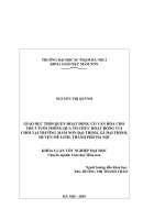 Giáo dục thói quen hoạt động có văn hóa cho trẻ 5 tuổi thông qua tỏ chức hoạt động vui chơi tại trường mầm non đại thịnh, xã đại thịnh, huyện mê linh, thành phố hà nội 