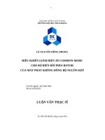 Điều khiển giảm điện áp common mode cho bộ biến đổi phía rotor của máy phát không đồng bộ nguồn kép