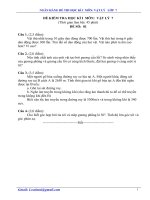 Ngân hàng đề thi học kỳ 1 môn Vật lý lớp 7 năm 2019