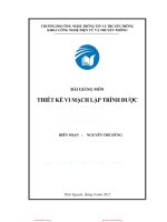 Bài Giảng Môn Thiết Kế Vi Mạch Lập Trình Được