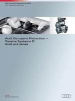 Audi occupant protection – passive systems II audi pre sense