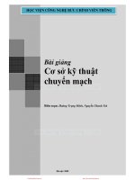 Bài Giảng Cơ Sở Kỹ Thuật Chuyển Mạch