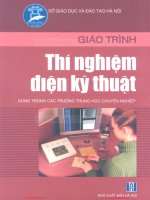 Giáo Trình Thí Nghiệm Điện Kỹ Thuật