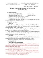 Kế hoạch BDTX CÁ NHÂN 2018 - 2019