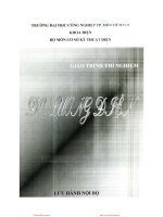 Giáo Trình Thí Nghiệm Đo Lường Điện